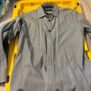 Ted Baker Black and White Patterned Dress Shirt